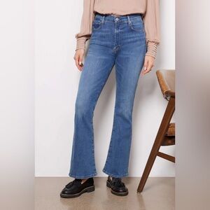 Citizens of Humanity womens 27 Lilah flared leg high rise denim blue jeans EUC